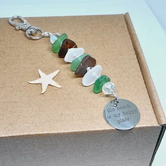 Sea Glass Keychain - Picture 1 of 2